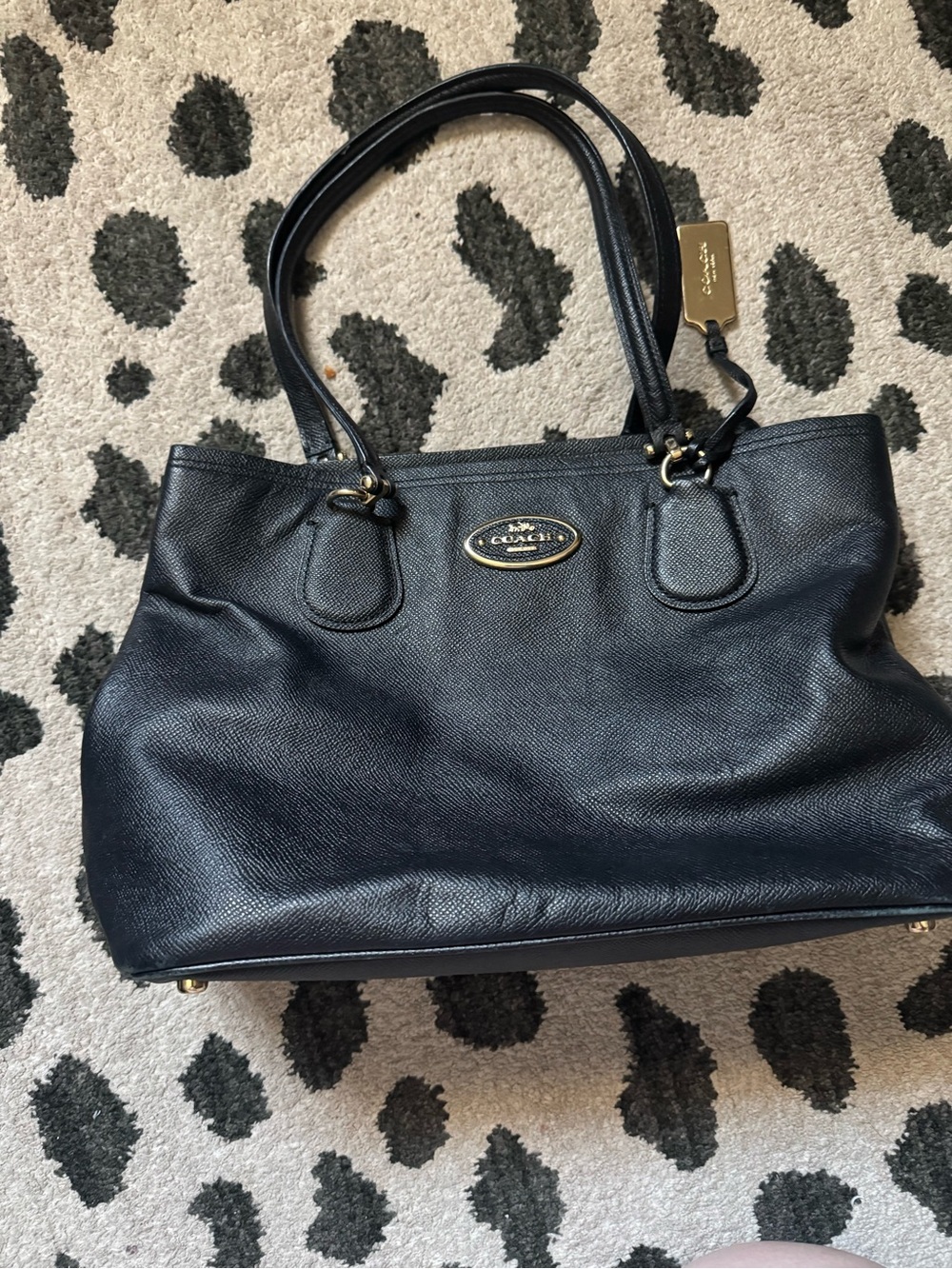 Coach black tote